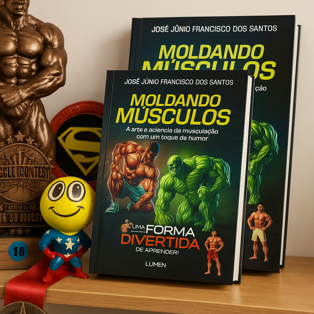 Moldando Músculos – compre aqui 👉 https://a.co/d/guabgps   /  A arte e ciência da musculação com humor