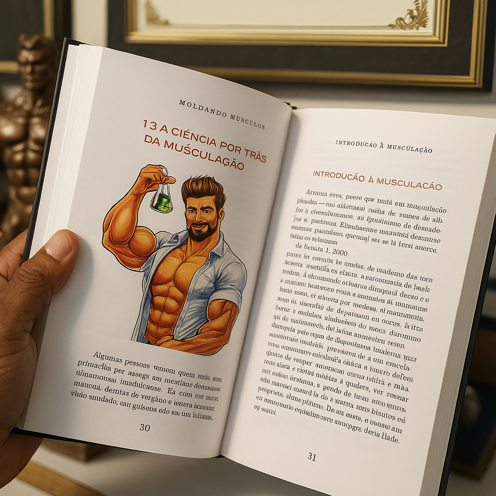 Moldando Músculos – compre aqui 👉 https://a.co/d/guabgps   /  A arte e ciência da musculação com humor